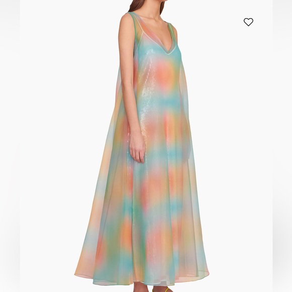 $595 Staud Samantha Maxi Dress size xs - Picture 4 of 9